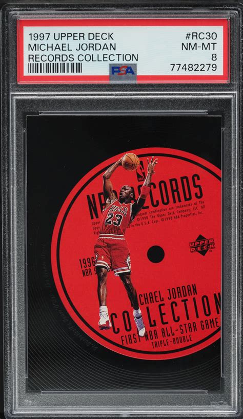 1997 98 UPPER DECK RECORDS COLLECTION MICHAEL JORDAN RC30 PSA 8 NM MT