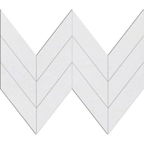 Thassos White X Honed Midi Chevron Mosaic Pera Tile