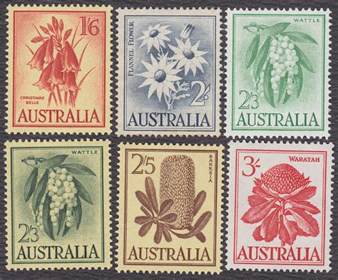 Blogart Australia 1959 High Value Flora Pre Decimal Postage Stamps