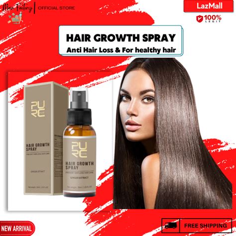 Purc 7 Days Hair Growth Essence Spray Preventing Hair Loss Repair Scalp Damaged Treatment Spray