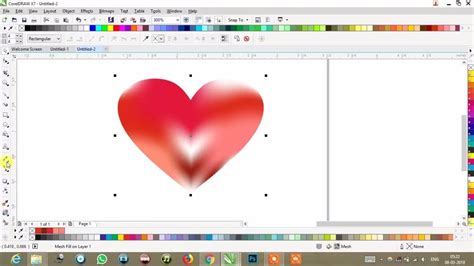 HOW TO USE MESH FILL TOOL IN CORELDRAW X7 LATEST 2017 By Krv