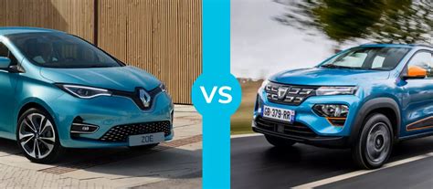 Renault Zoé vs Dacia Spring le comparatif 2023 Blog Vivacar fr