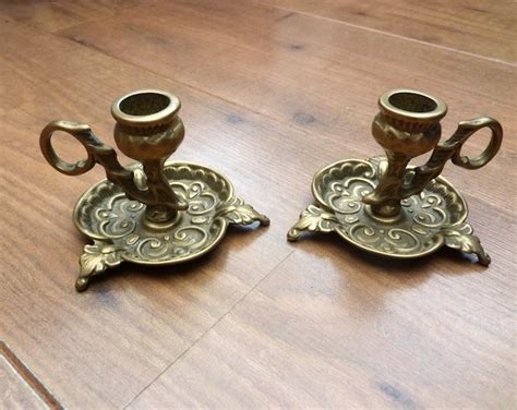 Brass Chamberstick Variety Brass Candlestick Chamberstick Vintage Brass Candlestick Candle