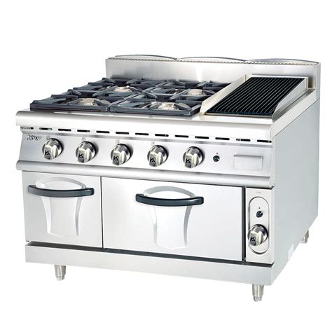 Gh A Gas Range With Burner Lava Rock Grill Gas Oven Grill And