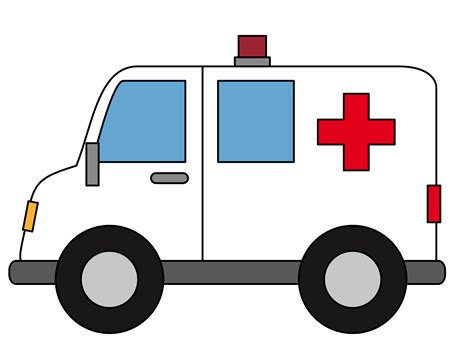 Ambulance Emergency vehicle Cartoon Drawing Clip art - siren ambulance ...