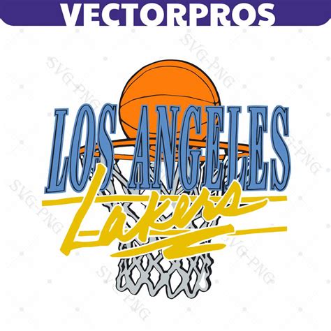 Vintage Los Angeles Lakers Basketball Svg Download Inspire Uplift