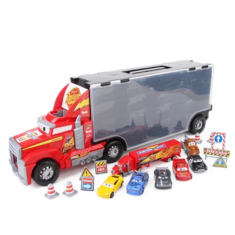 6 14 Pçs set Disney Cars 3 Tio Mack Brinquedo Caminhão Conjunto Carro