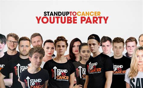 For The Second Year In A Row Youtube Stars Will Stand Up To Cancer Tubefilter