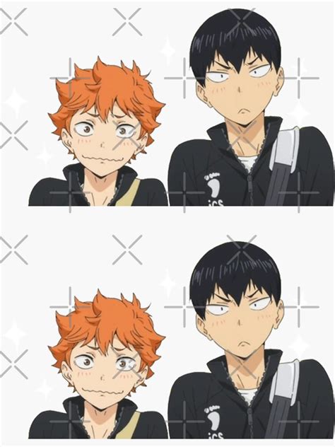 Haikyu Hinata And Kageyama Sticker For Sale By Amitrix Redbubble