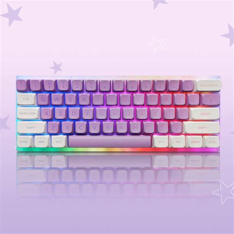 womier Double Shot XVX Profile PBT Keycaps Purple 110 Keys - Womier Shop