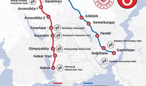 Yapımına 2018de Başlanan Gayrettepe İstanbul Havalimanı Metro Hattı