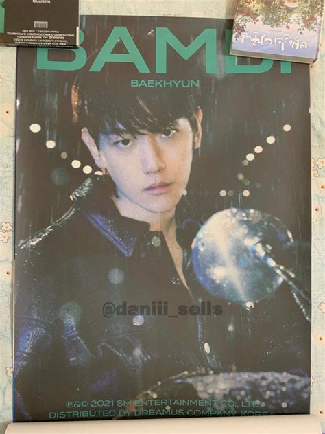 BAEKHYUN BAMBI OFFICIAL POSTER SET On Carousell