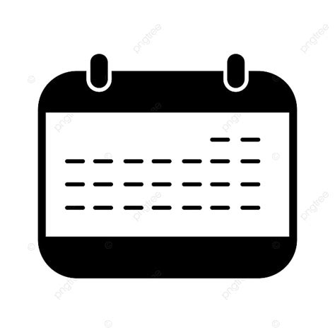 Vector Icono De Calendario Png Antecedentes Icono De Calendario Dia