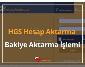 Hgs Hesap Ve Bakiye Aktarma Lemi Nereden Yap L R Hgs Aktarma