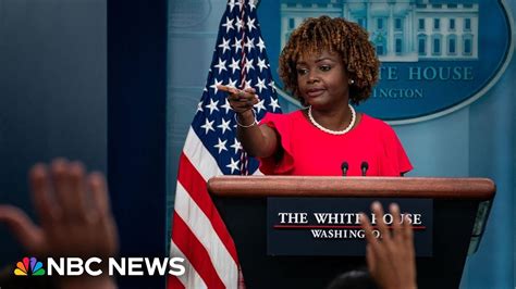 Watch White House Holds Press Briefing Nbc News Youtube