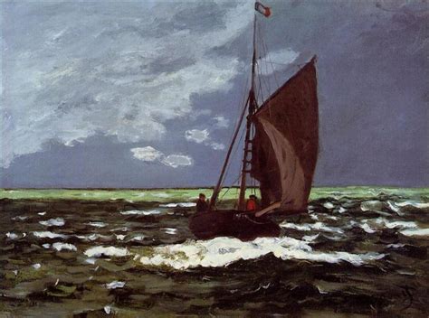 Stormy Seascape 1867 Claude Monet