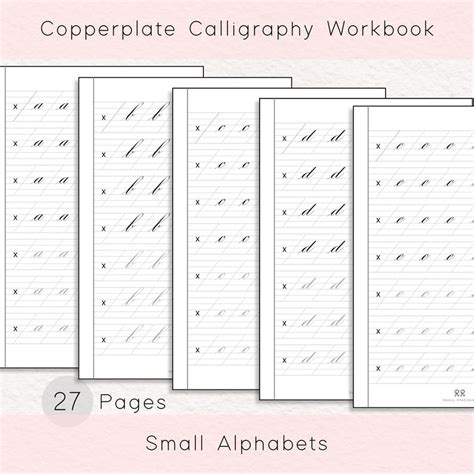 Copperplate Calligraphy Practice Sheets Worksheet Engrosser Script