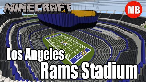 Minecraft NFL Los Angeles Rams Stadium SoFi Stadium YouTube