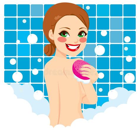 Woman Bubble Bath Stock Vector Illustration Of Foam 41181321