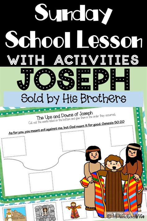 Joseph Sold By His Brothers A Sunday School Lesson Bible Lessons For