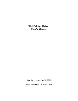 Fillable Online TM Printer Driver Fax Email Print PdfFiller