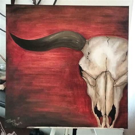 Bull Skull - Original Painting – Tiffany Marie Art