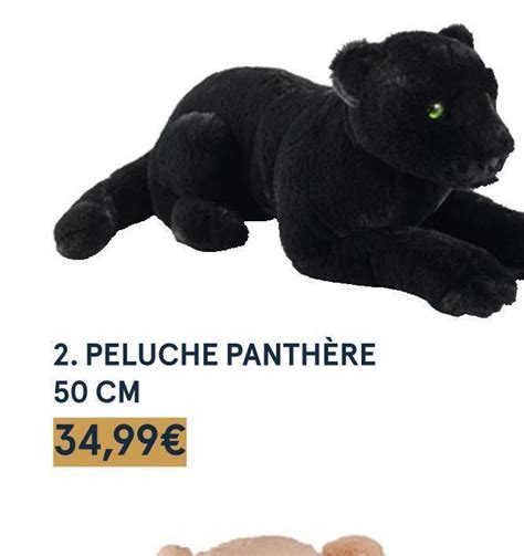 Promo Peluche Panth Re Cm Chez Monoprix