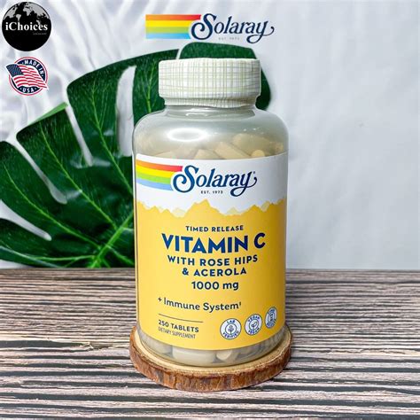 Solaray Vitamin C Time Release Mg Tablets Shopee