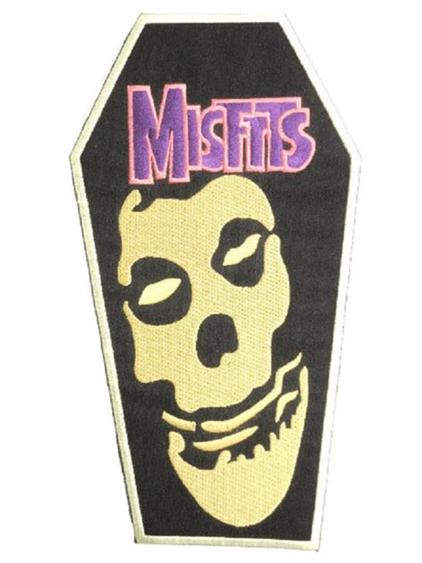 Misfits Skull Embroidered Giant Xl Vest Back Patch Backpatch Etsy