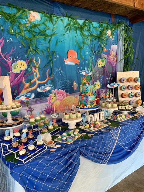 Under The Sea Birthday Party Ideas Photo 5 Of 11 Sea Birthday Party Ocean Birthday Party