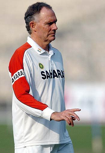 Greg Chappell instructs his players through a practice session ...