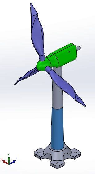 Wind Turbine Solidworks Model Thousands Of Free Autocad Drawings