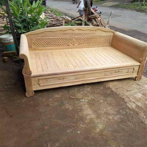 Jual Kursi Teras Panjang Jati Sofa Bale Bale Daybed Bangku Risbam