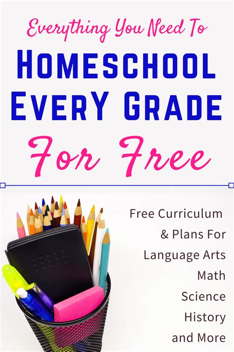 Everything You Need to Homeschool Every Grade for FREE - Life in the ...