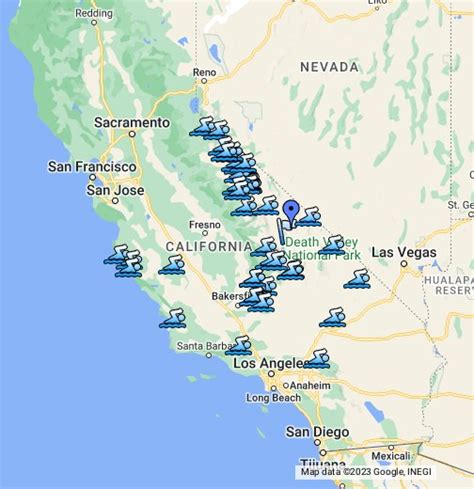 Natural Hot Springs In California Map Angela Maureene