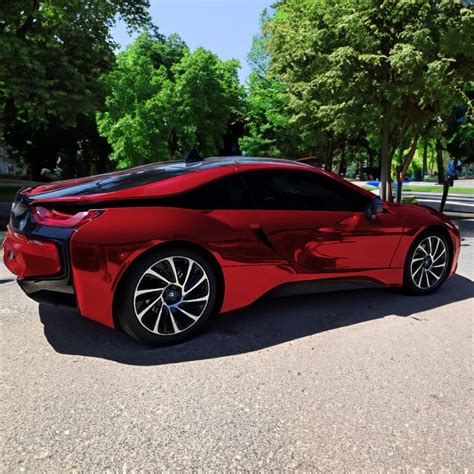 ultra gloss red chrome aura vinyl