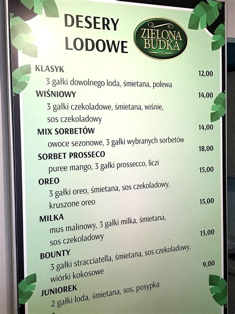 Menu At Loukoumades Cafe Mikolajki