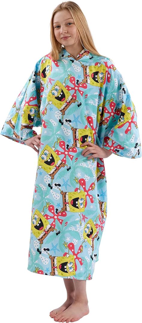 Drymee Officially Licensed Wearable Hooded Towel Robe Poncho For The