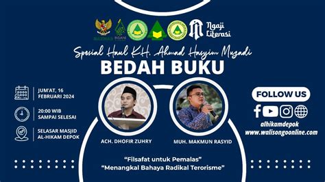 LIVE BEDAH BUKU Spesial Haul Abah Hasyim Muzadi Ke 7 YouTube