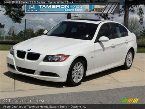 Alpine White 2006 Bmw 3 Series 325i Sedan Black Interior Gtcarlot