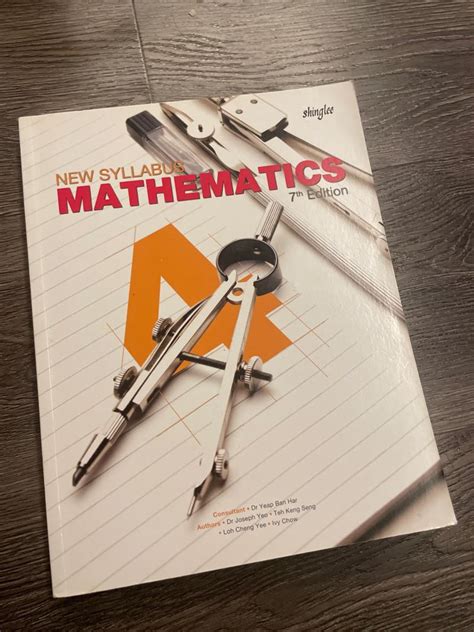 New Syllabus Mathematics Secondary 4 Textbook 7th Edition Shinglee