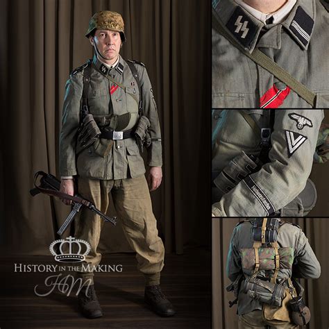 German Ss Infantry Nco Rottenfuhrer Full Combat Uniform