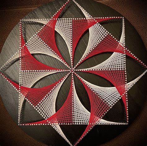 Geometric String Art By Oh String Wall Art String Art Patterns