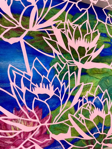 Olivia Rawnsley Lillies On The Pond Unique Lake Artwork No Naked Walls