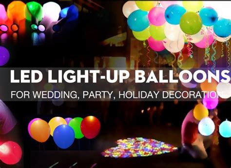 12 inch Latex LED Balloons (500 Piece Bulk Party Pack)