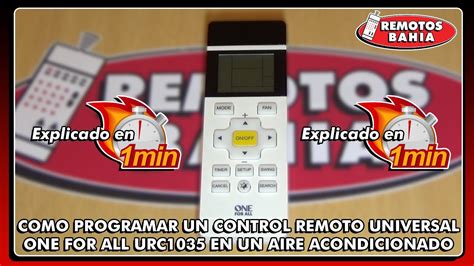 Cómo configurar control one for all para aire acondicionado Mundowin