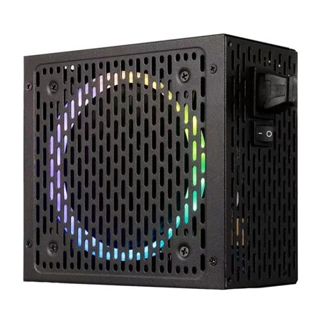 Fonte Atx 500w 80plus Bronze Brx Rgb Rainbow Pfc Ativo Bivolt