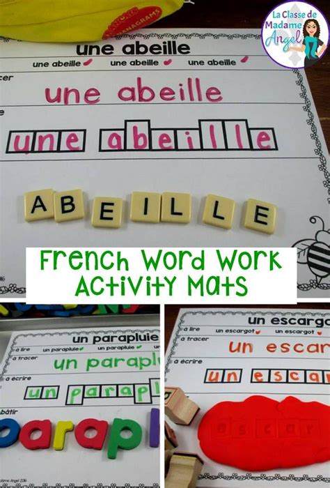 Le Printemps French Spring Vocabulary Activity Mats Word Work