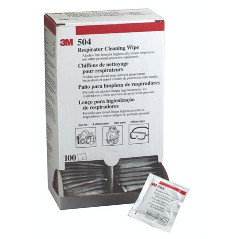 3m Respirator Cleaning Wipes 504 07065 100 Box Acl Industrial Technology