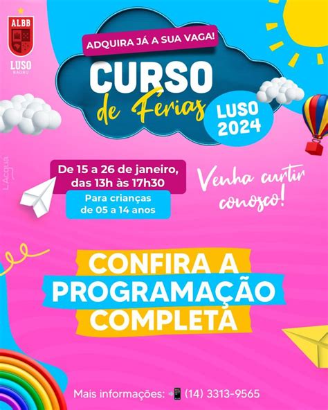 Programa O Completa Curso De F Rias Luso Bauru Portal Luso